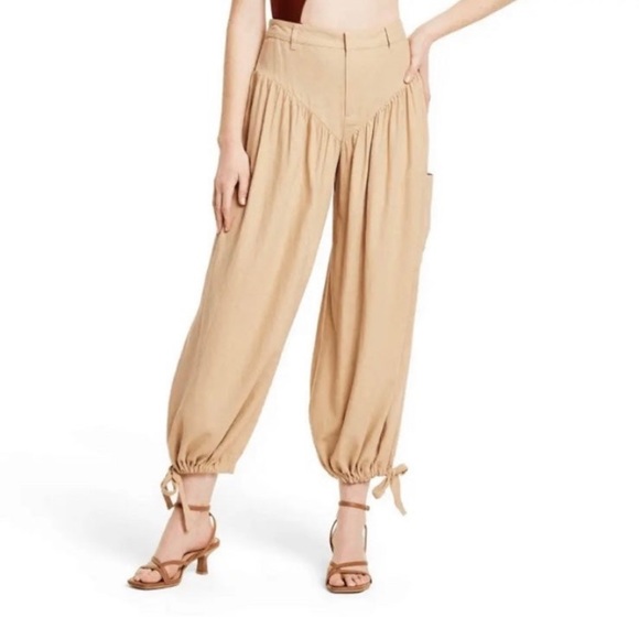 Target Pants - NWOT High-Rise Pants - Fe Noel Khaki Sz 28